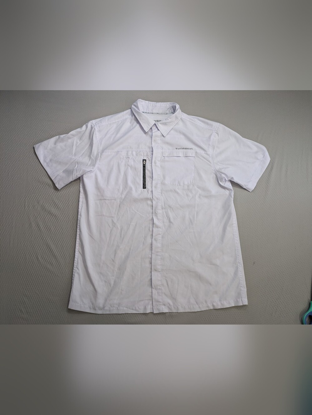 Tunaskin Ahi One Men's Snap Short Sleeve Shirt M Fisherman Vented Outdoors